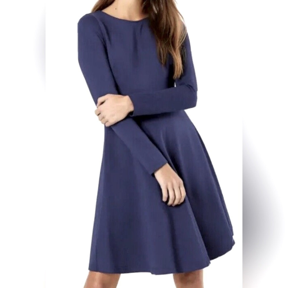 Uniqlo Navy Blue Long Sleeve Dress Size Small